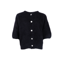 Black Colour Bjoerk Knit Cardigan