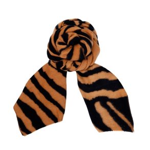 Black Colour Zebra Bldt Vinterhalstrklde