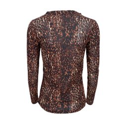 Black Colour Annie Mesh Bluse