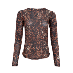 Black Colour Annie Mesh Bluse