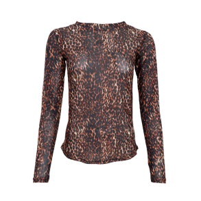 Black Colour Annie Mesh Bluse