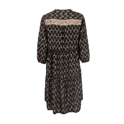 Black Colour Luna Short Boho Kjole