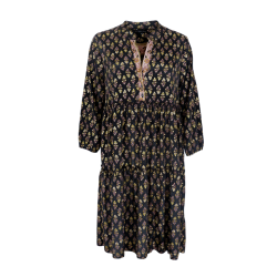 Black Colour Luna Short Boho Kjole