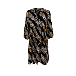 Black Colour Luna Kort Boho Kjole