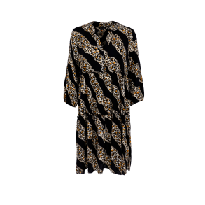 Black Colour Luna Kort Boho Kjole