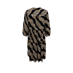 Black Colour Luna Kort Boho Kjole