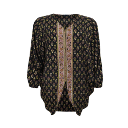 Black Colour Luna Bat Tunic