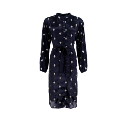 Black Colour Luna Ea Broderet Kjole