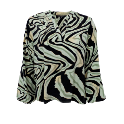 Black Colour Luna Bluse