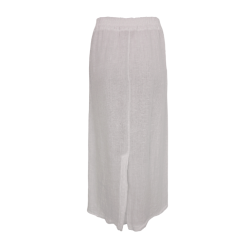 Black Colour Melina Linen Skirt