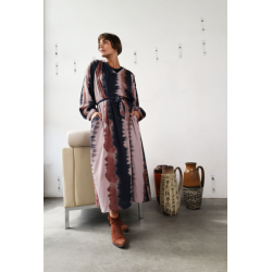 Black Colour Flame Kjole