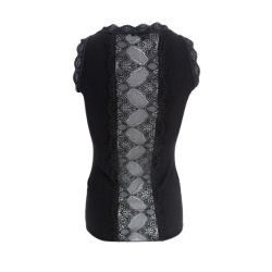 Black Colour IVC Rib Top