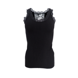Black Colour IVC Rib Top