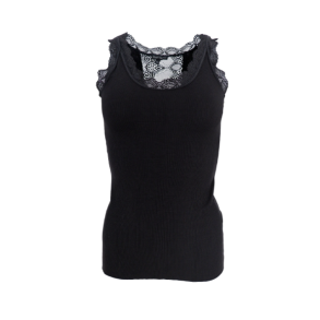 Black Colour IVC Rib Top