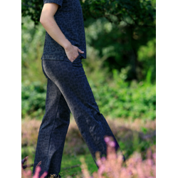 Black Colour Abbie Box Stretch Bukser