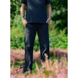 Black Colour Abbie Box Stretch Bukser