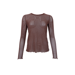 Black Colour Alexis Tee W/stone