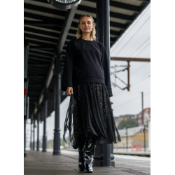 Black Colour Leomie Mesh Nederdel