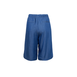 Black Colour Pueblo Tencel Shorts