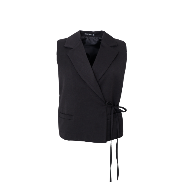 Black Colour Rena Wrap Vest