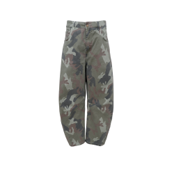 Black Colour Aila Barrel Pant