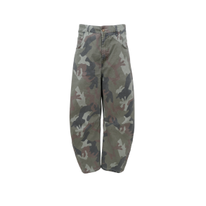 Black Colour Aila Barrel Pant