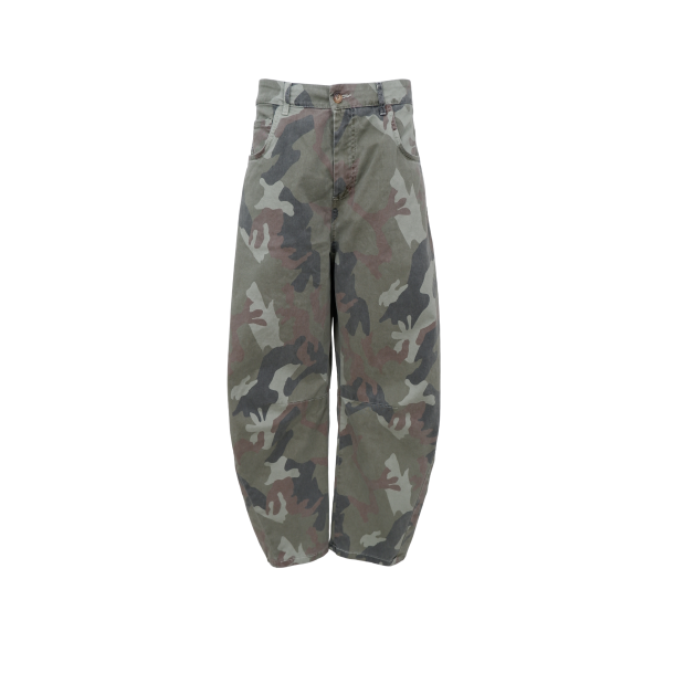 Black Colour Aila Barrel Pant