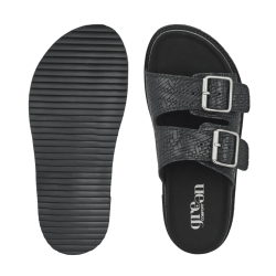 Green Comfort Mango Slide Buckle Sandal