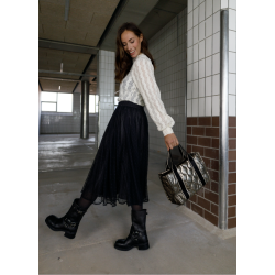 Black Colour Leonora Bluse