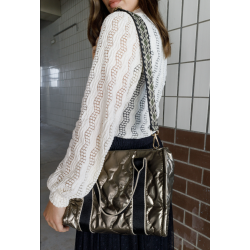 Black Colour Leonora Bluse