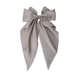 Black Colour Renee Satin Bow barette