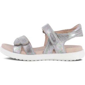 Ecco Flora Silver Brne Sandal
