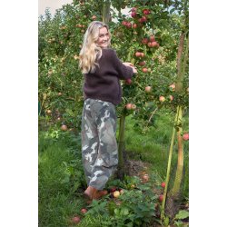 Black Colour Aila Barrel Pant