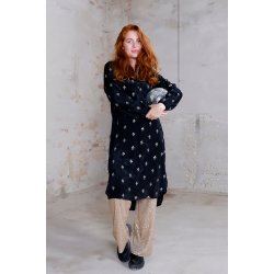 Black Colour Luna Ea Broderet Kjole
