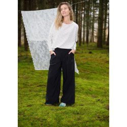 Black Colour Davina Wideleg Bukser