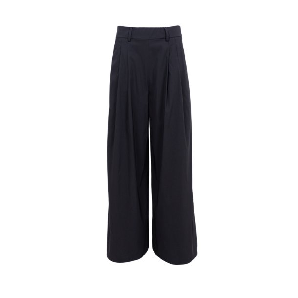 Black Colour Davina Wideleg Bukser