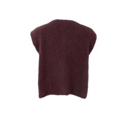 Black Colour Bjoerk Knittet Btton Vest